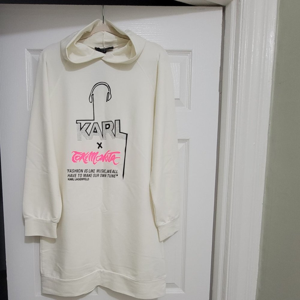 Woman's hoodie sportswear dress.